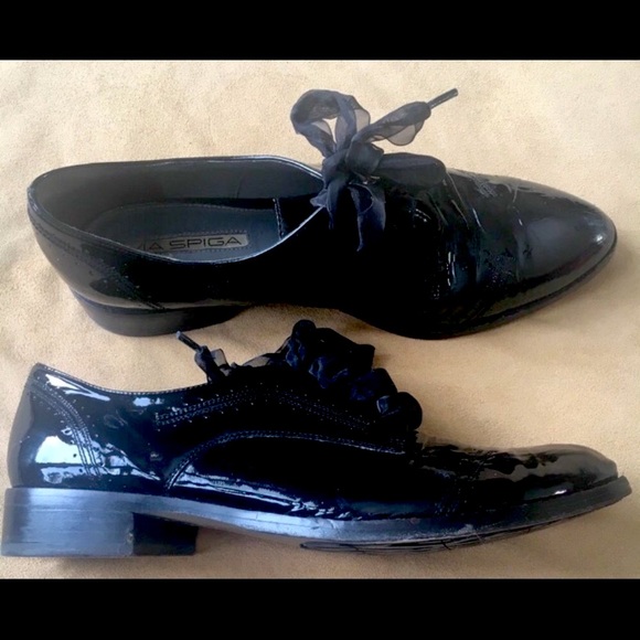 Via Spiga Shoes - Black Patten Leather Shoes